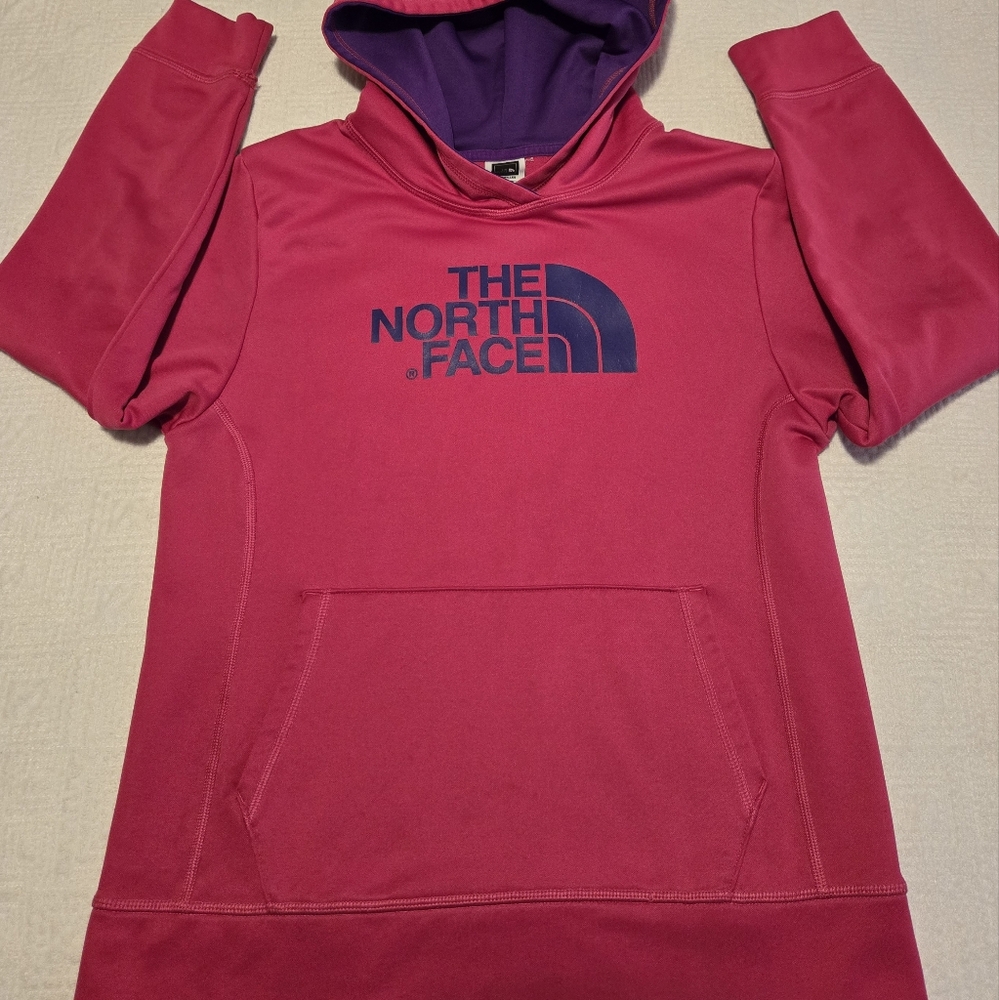 The North Face logo hoodie, girls size XL